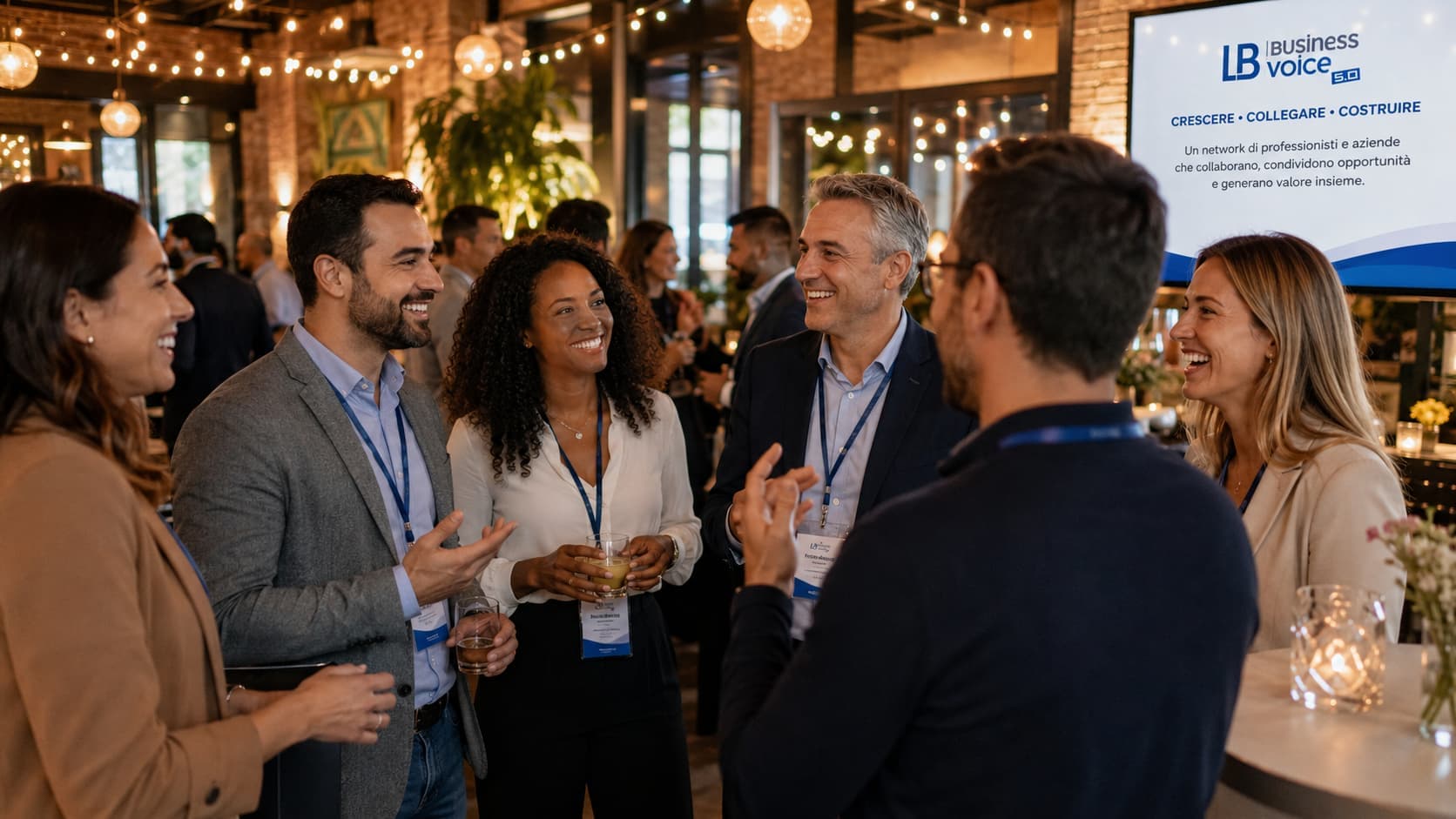 Evento di networking in presenza tra professionisti e imprenditori a Milano